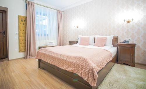 Letto o letti in una camera di Safrano Palace