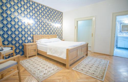 Letto o letti in una camera di Safrano Palace