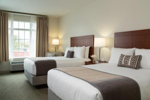 Llit o llits en una habitació de Hotel Anthracite