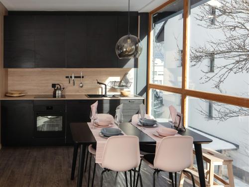 Η κουζίνα ή μικρή κουζίνα στο Apartment Obsidian