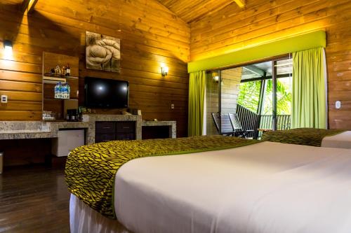 Postel nebo postele na pokoji v ubytování Baldi Hot Springs Hotel & Spa