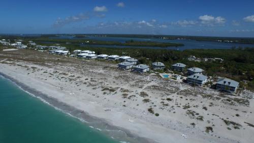 an aerial view of a resort on a beach at Palm Island Villa 3 Bedroom Superior Villa in Cape Haze