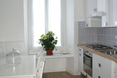 A kitchen or kitchenette at Alba Sul Vaticano