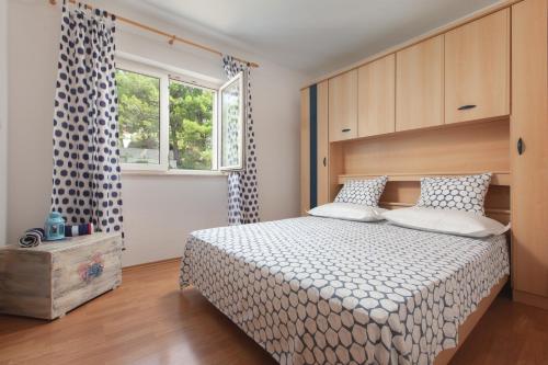 Кровать или кровати в номере Apartmani Jolanda