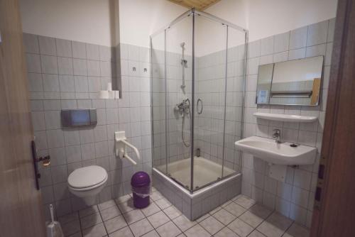 Koupelna v ubytování Ferienwohnung am Hammerwerk Nr 3