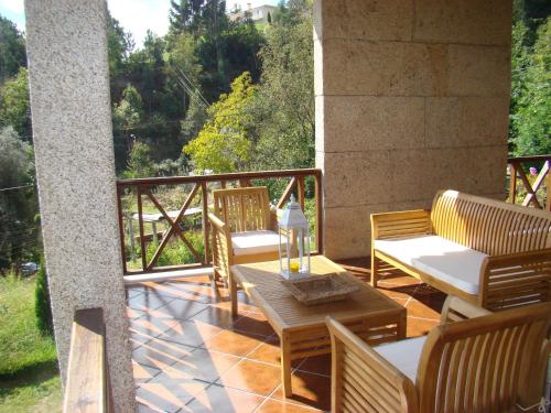 Balkón nebo terasa v ubytování Pichoses Suites - Gerês