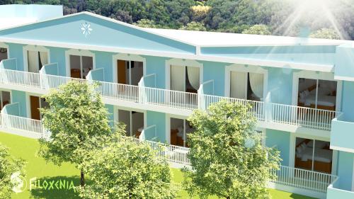 an artist rendering of an apartment building at Filoxenia Apartments & Studios in Theologos