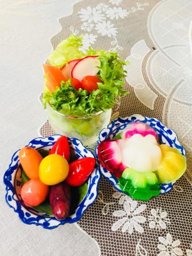 ホームステイの敷地内または近くでの食事または食べ物