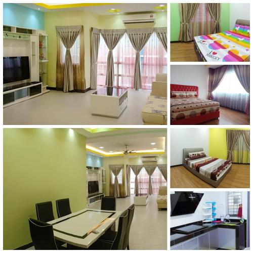 Η κουζίνα ή μικρή κουζίνα στο Sekinchan Paddy via Seaview Home 高楼 看海 稻田 民宿