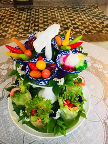 ホームステイの敷地内または近くでの食事または食べ物