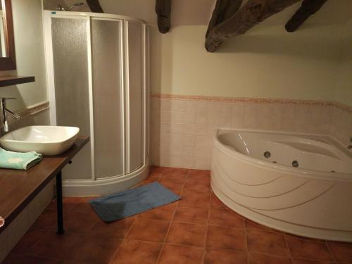 A bathroom at Casa Rural Vega del Tajuña