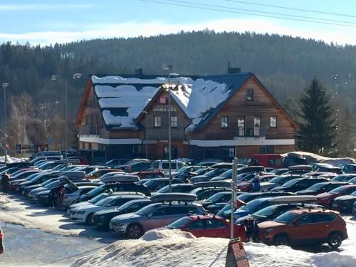 Apartmán "U nás doma" v chatě ALFA Černý Důl v zimě