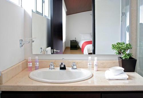 Koupelna v ubytování Hotel TuKasa Inn