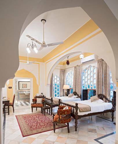 Cama o camas de una habitación en Nahargarh Ranthambhore
