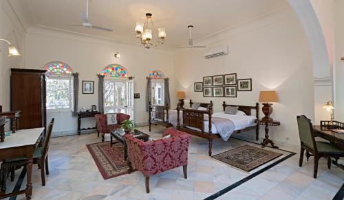 Cama o camas de una habitación en Nahargarh Ranthambhore