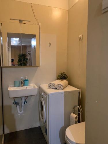 Koupelna v ubytování New Astoria Apartment