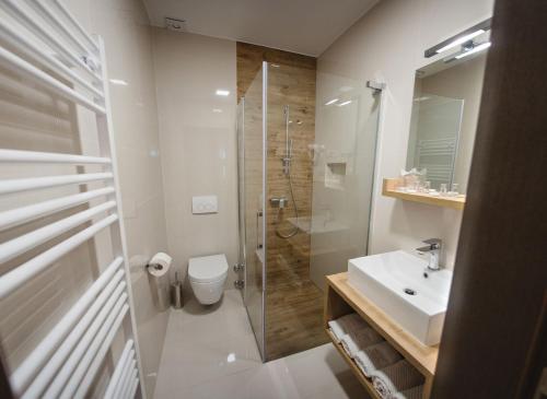 Bilik mandi di Hotel Zelenkrov
