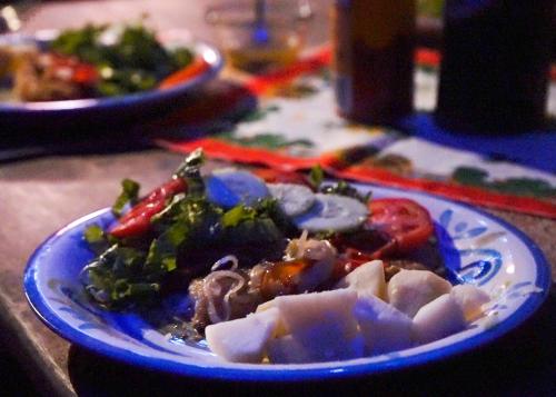 ロッジの敷地内または近くでの食事または食べ物