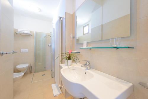 Koupelna v ubytování Hotel Zeus