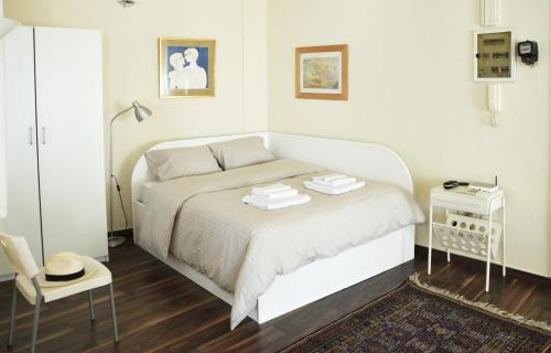 Katil atau katil-katil dalam bilik di Apartment with Rooftop Terrace & Acropolis View