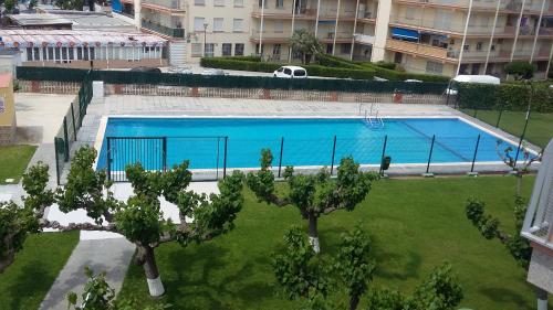 The swimming pool at or close to La Pineda III