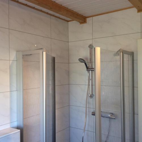 Ένα μπάνιο στο Ferienwohnung Nesse