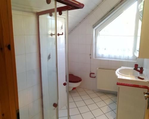 Bathroom sa Ferienwohnung Gross B