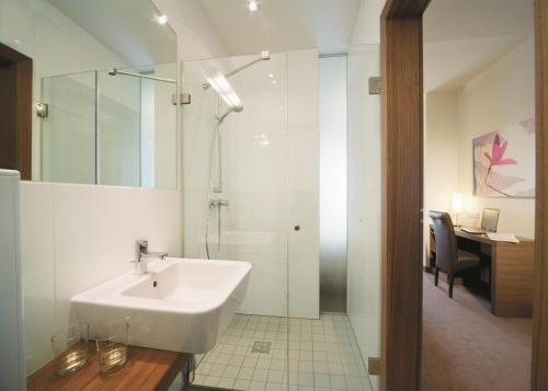 Koupelna v ubytování Hotel Römerstube