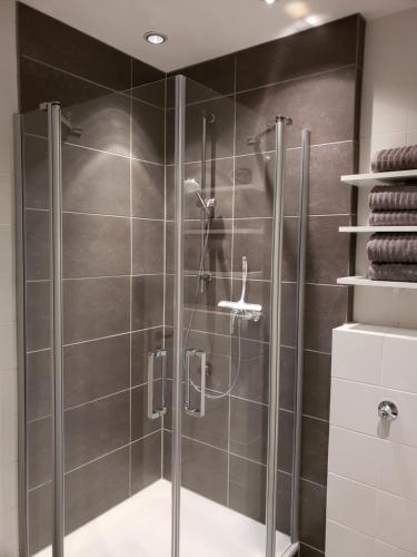 Un baño de Ferienwohnung Central
