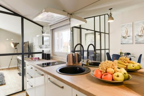 Kuchyňa alebo kuchynka v ubytovaní Exclusive Apartments WithLove Zadar