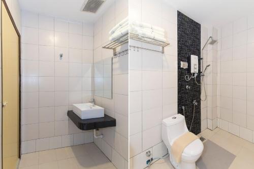 Central Hotel tesisinde bir banyo