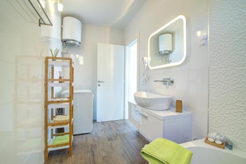 Ett badrum på Apartment Segnia