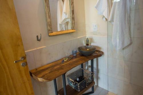 Koupelna v ubytování Al Kamar Cabañas Lodge