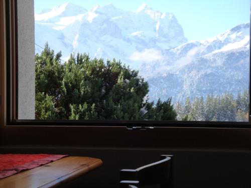 Vue générale sur la montagne ou vue sur la montagne depuis l'appartement