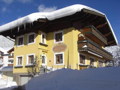Haus am Bach durante o inverno