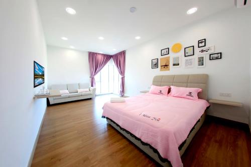 Cama o camas de una habitación en Zeta Desky