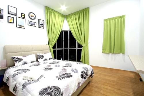 Cama o camas de una habitación en Zeta Desky
