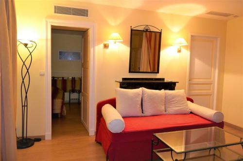 Ruang duduk di Hotel Moderne Et Pigeon
