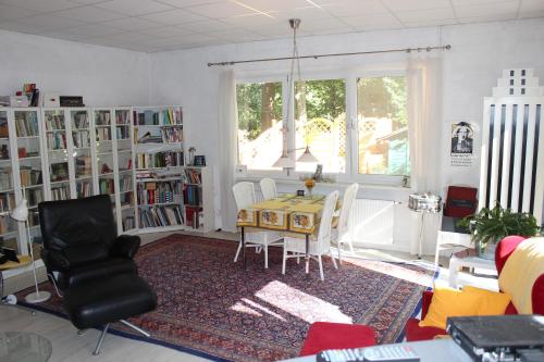 Χώρος καθιστικού στο Bed & Breakfast Wesseloh