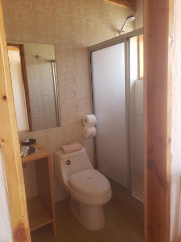 Vannituba majutusasutuses Hostal Pablito 2