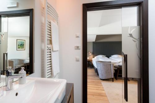 Koupelna v ubytování Hotel MAYR