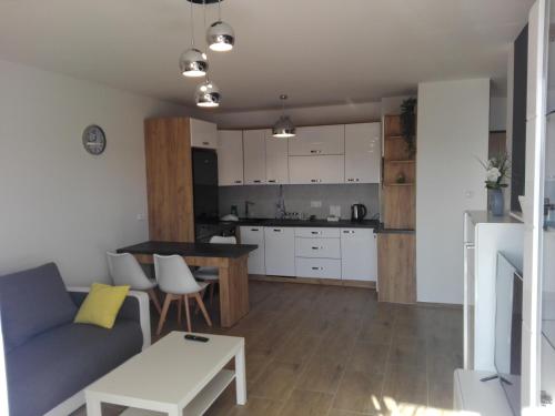 Virtuvė arba virtuvėlė apgyvendinimo įstaigoje Apartament Marzenie 5 - Opole