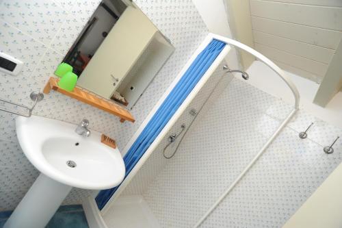 Phòng tắm tại case vacanza montesaraceno