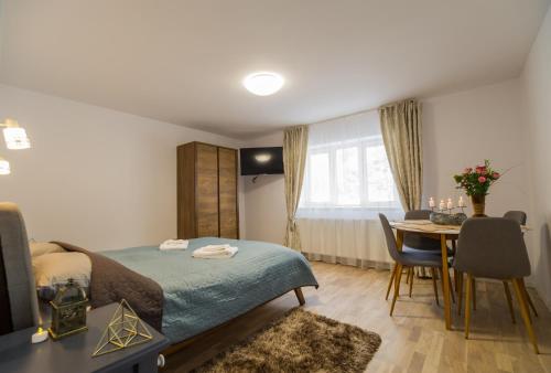 En eller flere senge i et værelse på Casa Zen