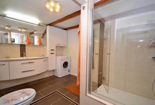Koupelna v ubytování Ferienhaus Harzinsel