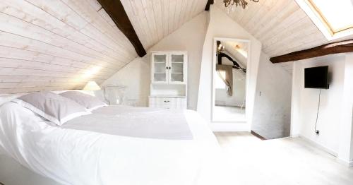 Postel nebo postele na pokoji v ubytování Casa romantica
