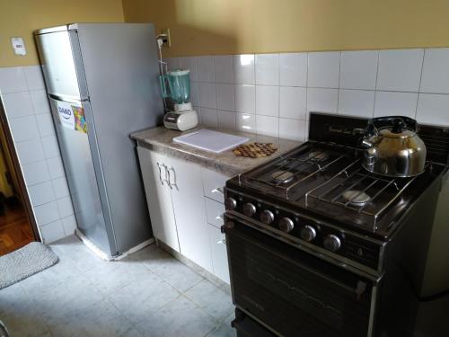 Dapur atau dapur kecil di Apartamento Exclusivo VIP