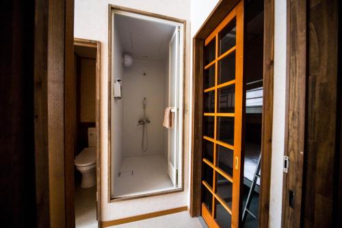 Koupelna v ubytování Hakuba Cortina Lodge