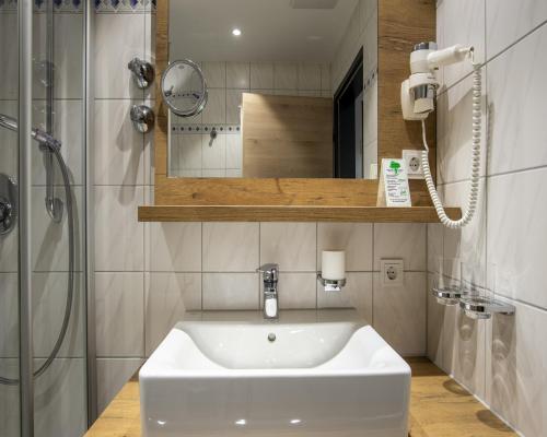 Koupelna v ubytování Gästehaus Boersch