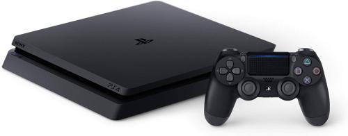 eine schwarze Videospielkonsole und ein Spielcontroller in der Unterkunft Lumina Suite Seaview & Garage in Middelkerke